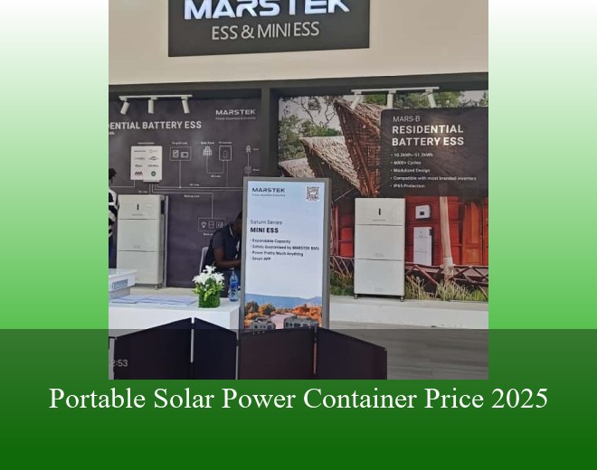 Portable Solar Power Container Price 2025
