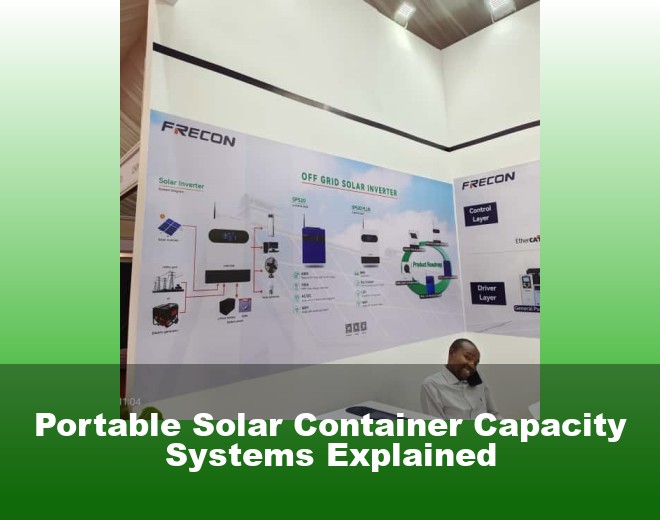 Portable Solar Container Capacity Systems Explained