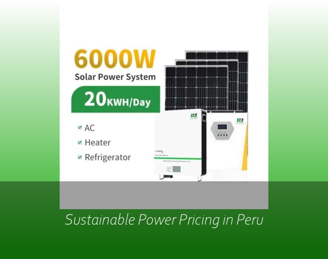 Sustainable Power Pricing in Peru
