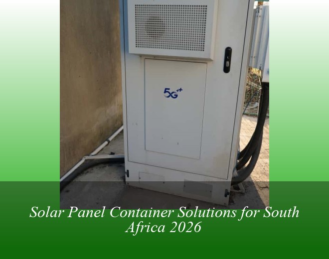 Solar Panel Container Solutions for South Africa 2026