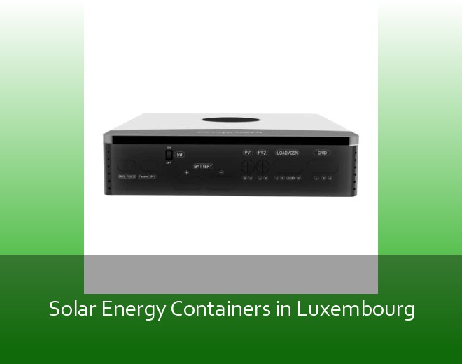 Solar Energy Containers in Luxembourg