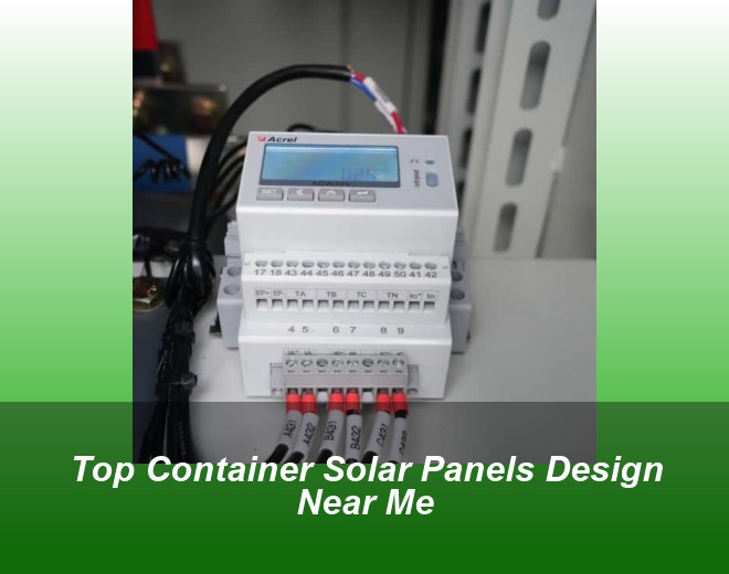 Top Container Solar Panels Design Near Me