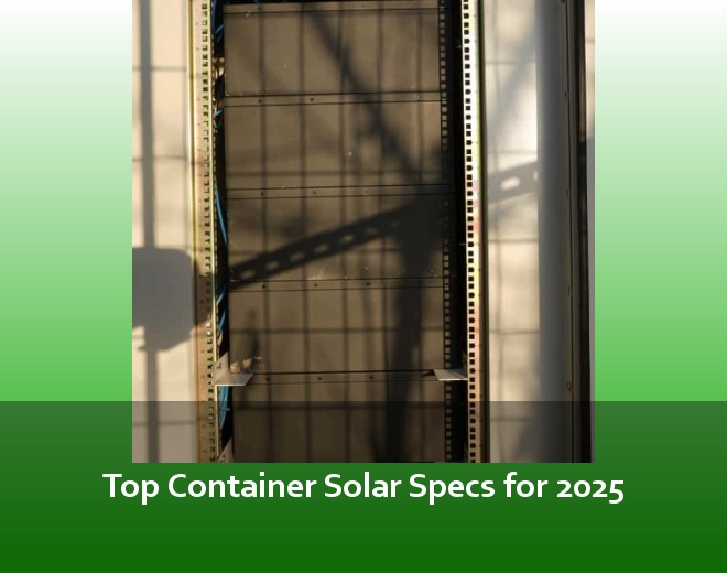 Top Container Solar Specs for 2025