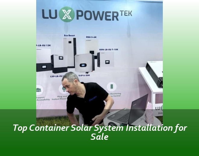 Top Container Solar System Installation for Sale