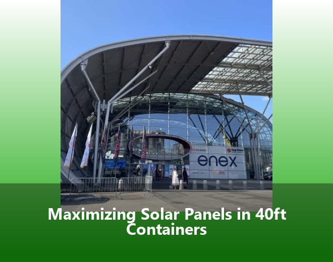 Maximizing Solar Panels in 40ft Containers
