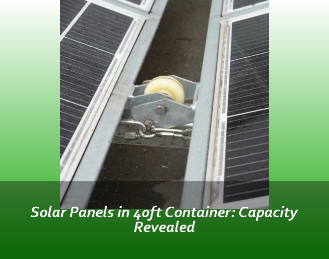 Solar Panels in 40ft Container: Capacity Revealed