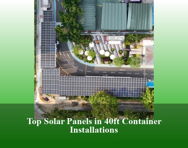 Top Solar Panels in 40ft Container Installations