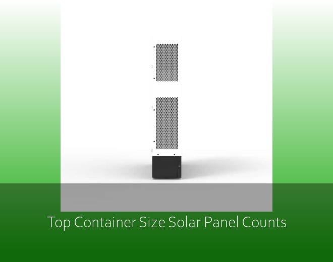 Top Container Size Solar Panel Counts