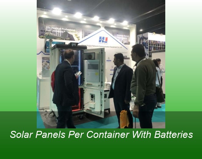 Solar Panels Per Container With Batteries