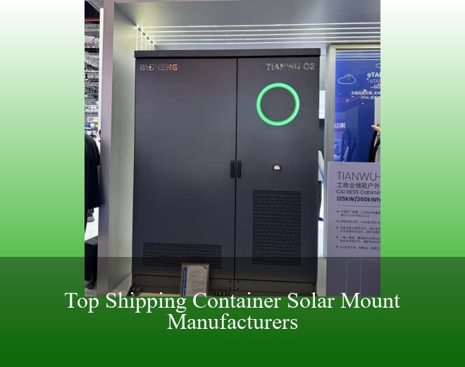 Top Shipping Container Solar Mount Manufacturers