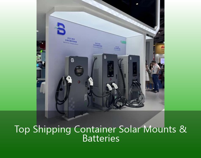 Top Shipping Container Solar Mounts & Batteries