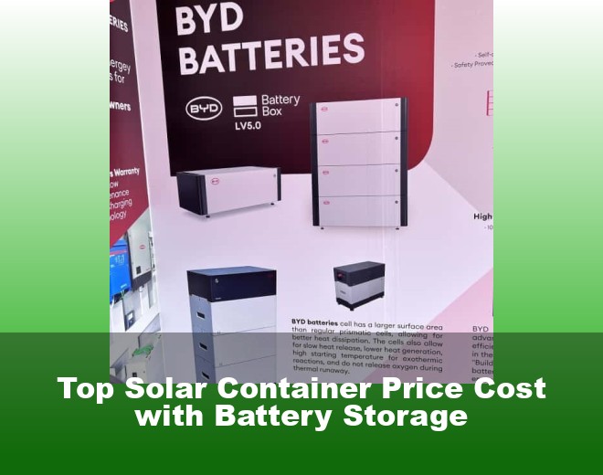 Top Solar Container Price Cost with Battery Storage