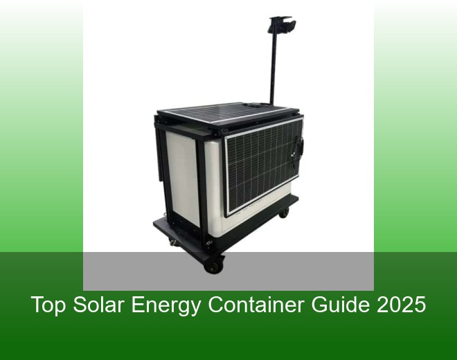 Top Solar Energy Container Guide 2025