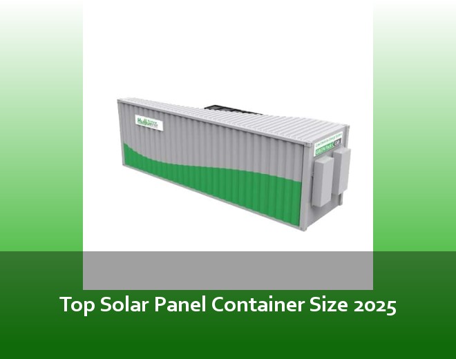 Top Solar Panel Container Size 2025