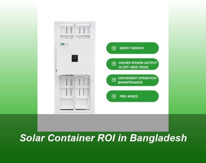 Solar Container ROI in Bangladesh