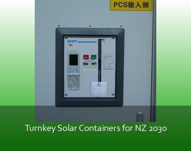 Turnkey Solar Containers for NZ 2030
