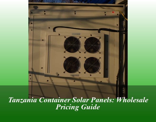 Tanzania Container Solar Panels: Wholesale Pricing Guide