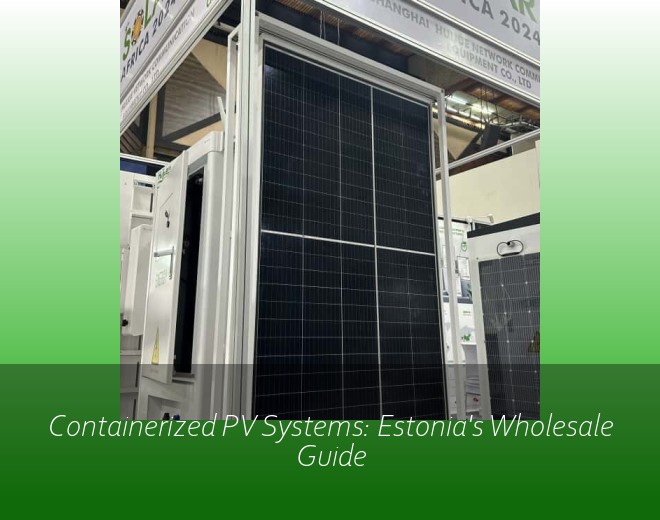 Containerized PV Systems: Estonia's Wholesale Guide