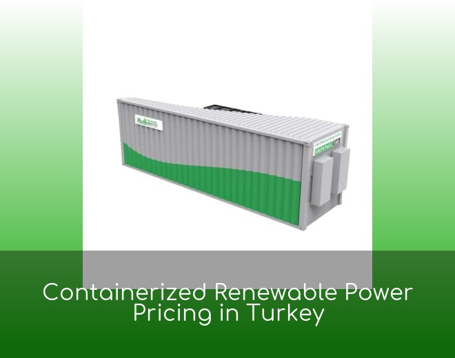Containerized Renewable Power Pricing in Turkey