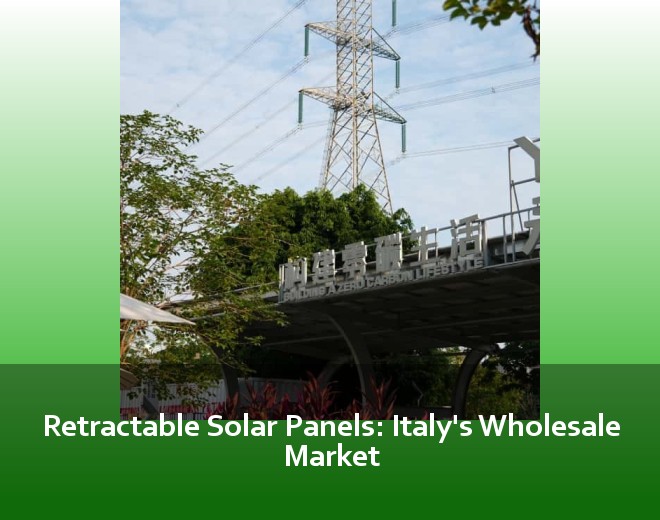 Retractable Solar Panels: Italy's Wholesale Market